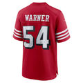 Tlead SF.49ers #54 Fred Warner Scarlet Alternate Game Stitched Jerseys