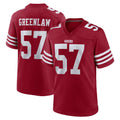 Tlead SF.49ers #57 Dre Greenlaw Player Red Game Home Stitched Jerseys