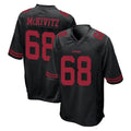 Tlead SF.49ers #68 Colton McKivitz Player Black Alternate Home Game Stitched Jerseys