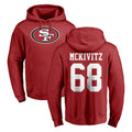 Tlead SF.49ers #68 Colton McKivitz Player Red LOGO Pullover Hoodies Home Game Stitched Jerseys