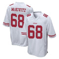 Tlead SF.49ers #68 Colton McKivitz Player White Home Game Stitched Jerseys