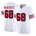 Tlead SF.49ers #68 Colton McKivitz Player White Limited Alternate Vapor F.U.S.E. Home Game Stitched Jerseys