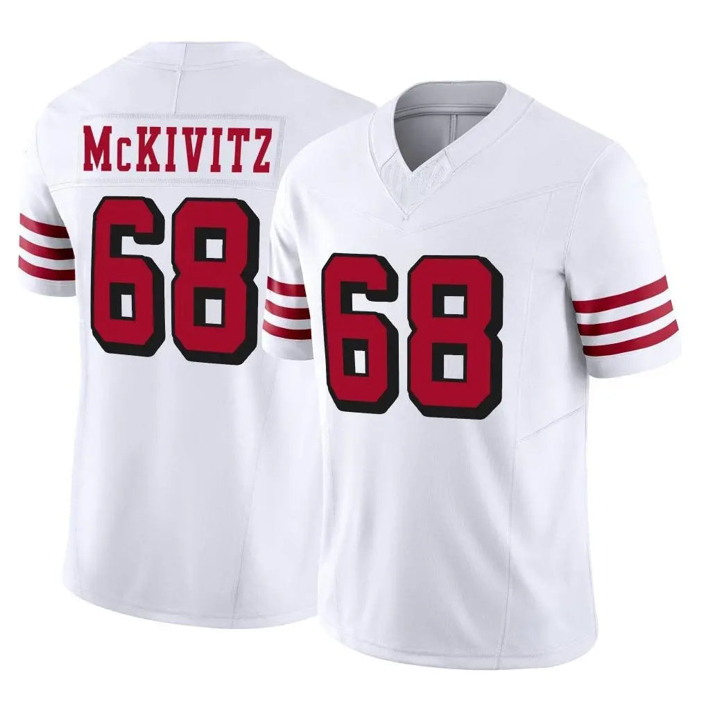 Tlead SF.49ers #68 Colton McKivitz Player White Limited Alternate Vapor F.U.S.E. Home Game Stitched Jerseys