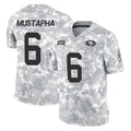 Tlead SF.49ers #6 Malik Mustapha Player Arctic Camo Limited Salute To Service Home Game Stitched Jerseys