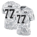 Tlead SF.49ers #77 Dominick Puni Player Arctic Camo Limited Salute To Service Home Game Stitched Jerseys