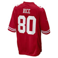 Tlead SF.49ers #80 Jerry Rice Player Scarlet Game Stitched Jerseys