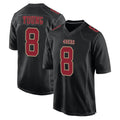 Tlead SF.49ers #8 Steve Young Player Black Fashion Game Football Jerseys