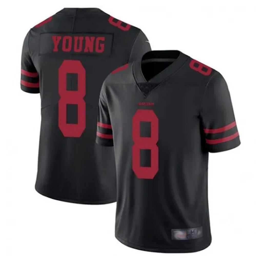 Tlead SF.49ers #8 Steve Young Player Black Vapor Untouchable Limited Stitched Jerseys