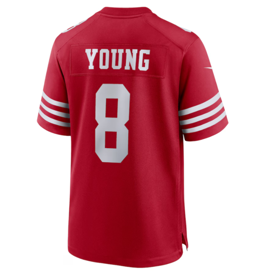 Tlead SF.49ers #8 Steve Young Scarlet Retired Player Game American Stitched Jersey