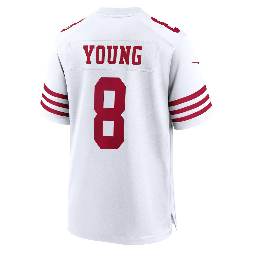 Tlead SF.49ers #8 Steve Young White Retired Player Game Stitched Jerseys