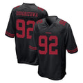 Tlead SF.49ers #92 Osa Odighizuwa Player Black Alternate Home Game Stitched Jerseys