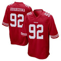 Tlead SF.49ers #92 Osa Odighizuwa Player Red Home Game Stitched Jerseys