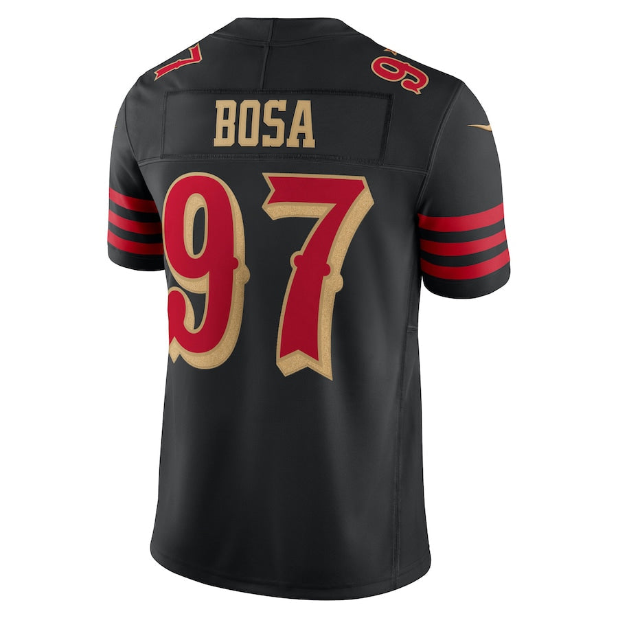 Tlead SF.49ers #97 Nick Bosa Player Rivalries Collection Vapor Limited Black Stitched Jerseys