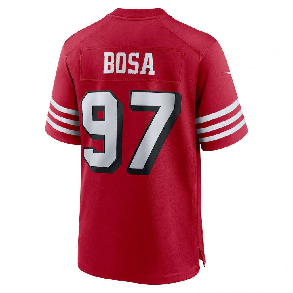 Tlead SF.49ers #97 Nick Bosa Scarlet Alternate Game Stitched Jerseys