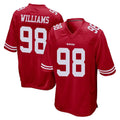 Tlead SF.49ers #98 Mykel Williams Player Red Home Game Stitched Jerseys