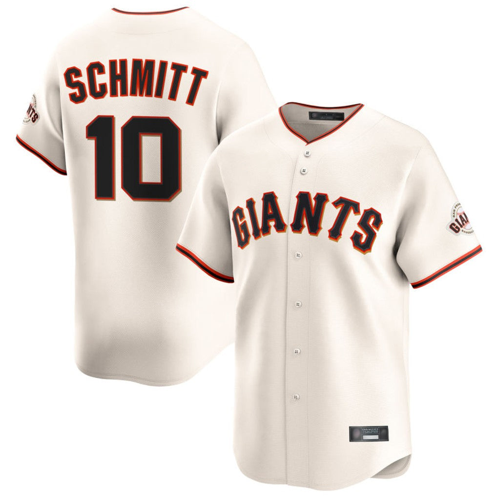 Tlead SF.Giants #10 Casey Schmitt Player Cream Home Limited Stitched Jerseys