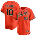 Tlead SF.Giants #10 Casey Schmitt Player Orange Home Limited Stitched Jerseys