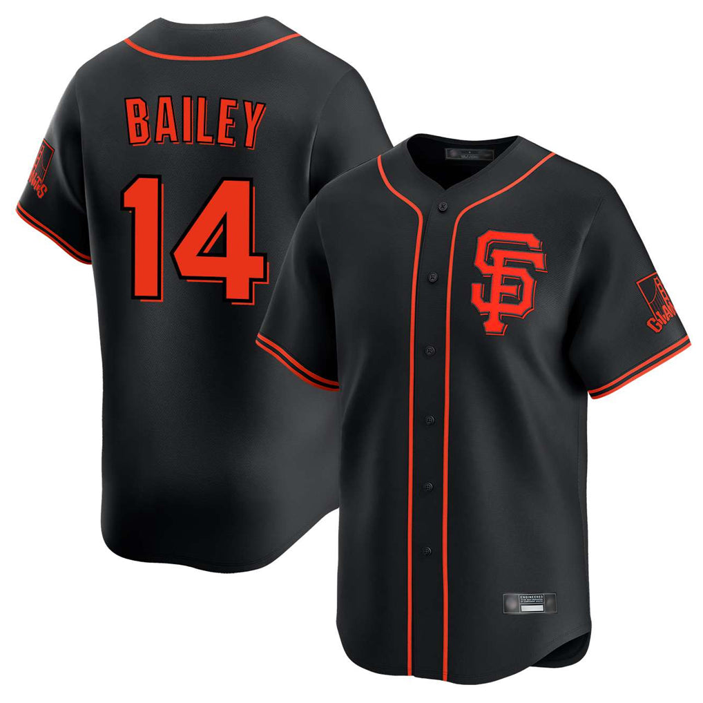 Tlead SF.Giants #14 Patrick Bailey Player Black 2026 Home Limited Stitched Jerseys