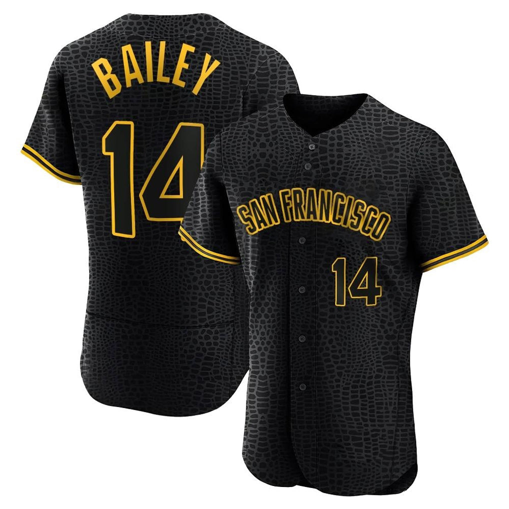 Tlead SF.Giants #14 Patrick Bailey Player Black Snake Skin City Limited Elite Stitched Jerseys