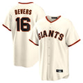 Tlead SF.Giants #16 Rafael Devers Player Cream Home Game Stitched Jerseys