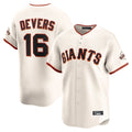 Tlead SF.Giants #16 Rafael Devers Player Cream Home Limited Stitched Jerseys