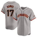 Tlead SF.Giants #17 Heliot Ramos Player Gray Home Limited Stitched Jerseys