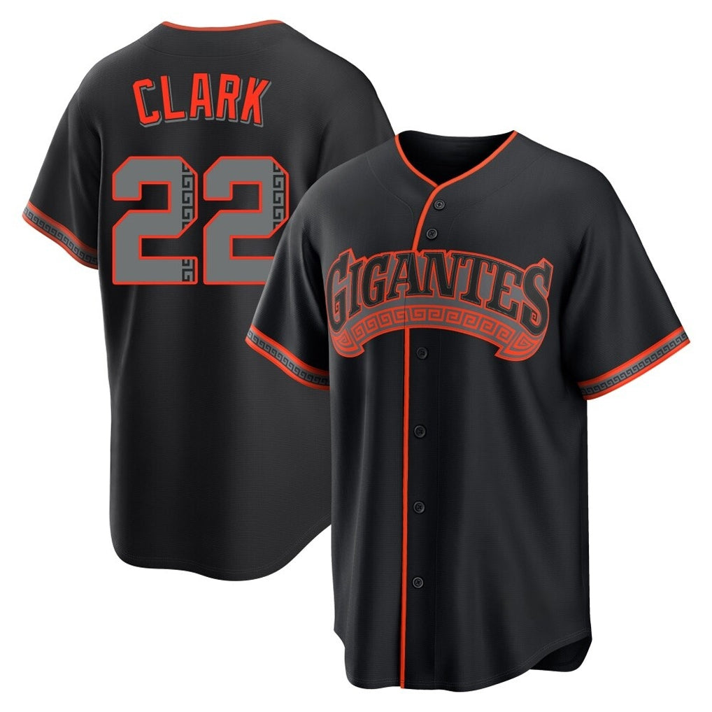 Tlead SF.Giants #22 Will Clark Player Black Alternate Limited Stitched Jerseys