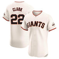 Tlead SF.Giants #22 Will Clark Player Cream Home Limited Elite Stitched Jerseys