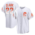 Tlead SF.Giants #22 Will Clark Player White City Connect Home Game Stitched Jerseys
