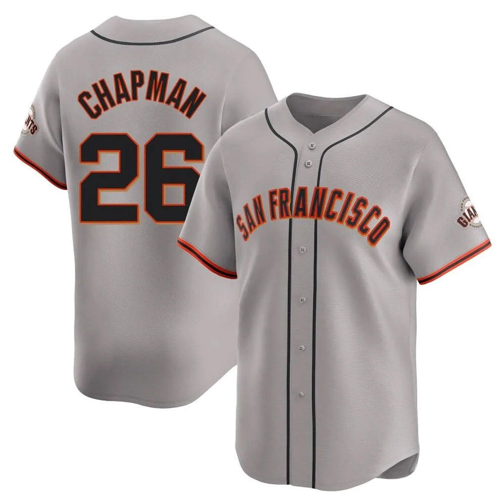 Tlead SF.Giants #26 Matt Chapman Player Gray Home Limited Stitched Jerseys