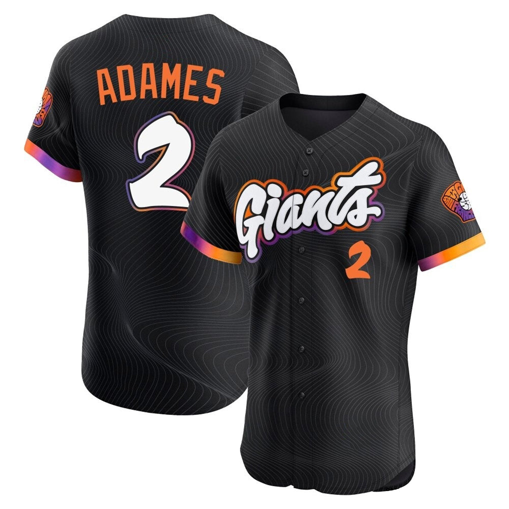 Tlead SF.Giants #2 Willy Adames Player Black 2025 City Connect Home Limited Elite Stitched Jerseys
