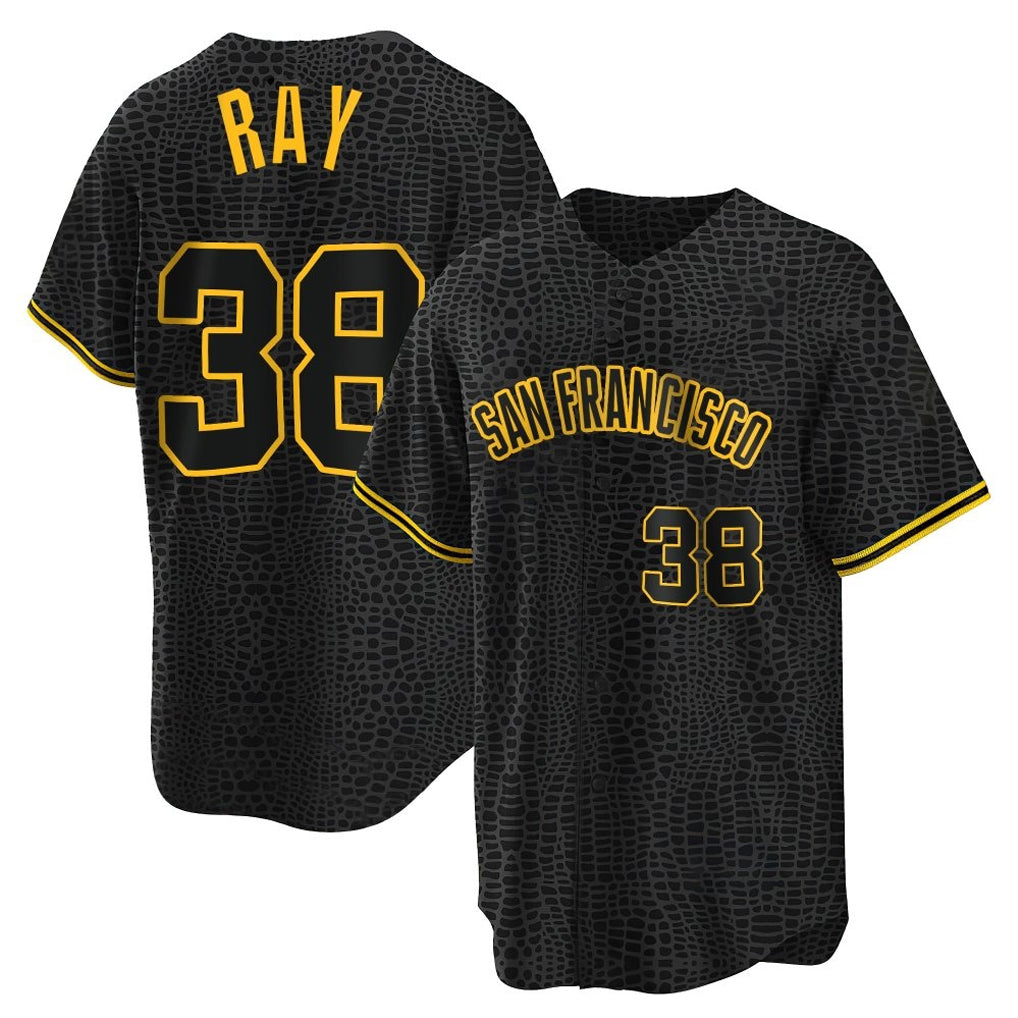 Tlead SF.Giants #38 Robbie Ray Player Black Snake Skin City Limited Stitched Jerseys