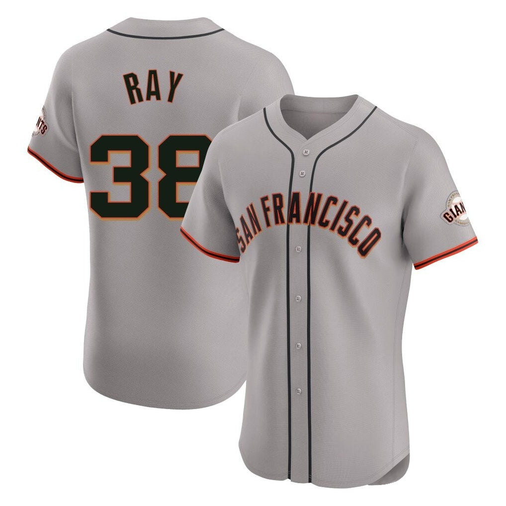 Tlead SF.Giants #38 Robbie Ray Player Gray Home Limited Elite Stitched Jerseys