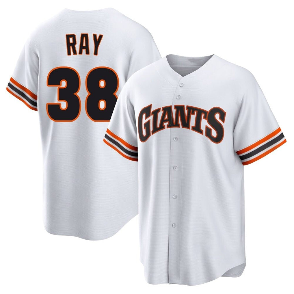 Tlead SF.Giants #38 Robbie Ray Player White Home Game Stitched Jerseys