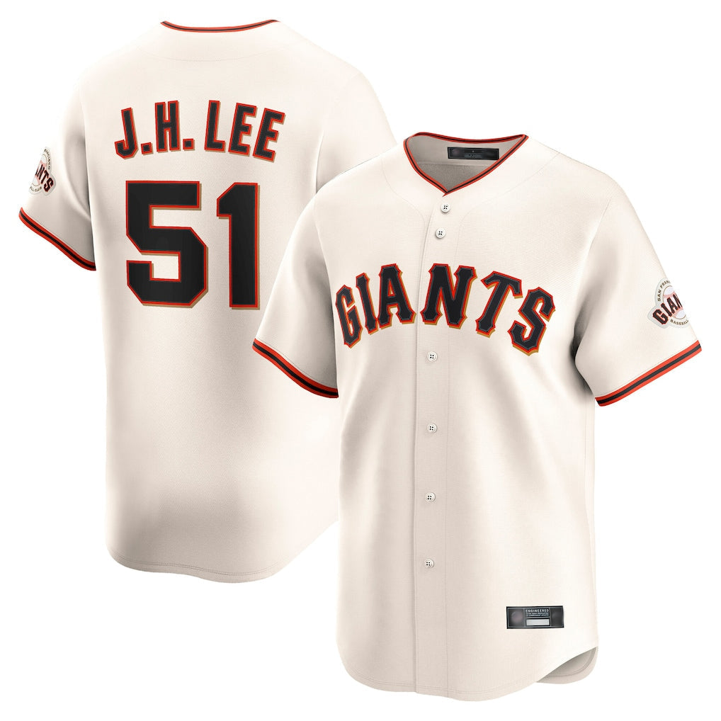 Tlead SF.Giants #51 Jung Hoo Lee Player Cream Home Limited Stitched Jerseys