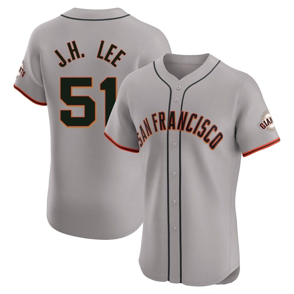 Tlead SF.Giants #51 Jung Hoo Lee Player Gray Home Limited Elite Stitched Jerseys