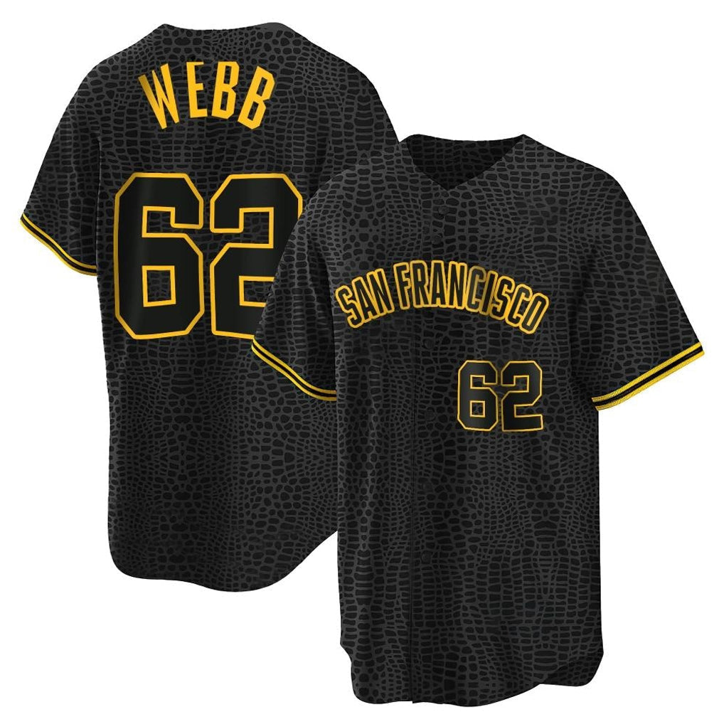 Tlead SF.Giants #62 Logan Webb Player Black Snake Skin City Limited Stitched Jerseys