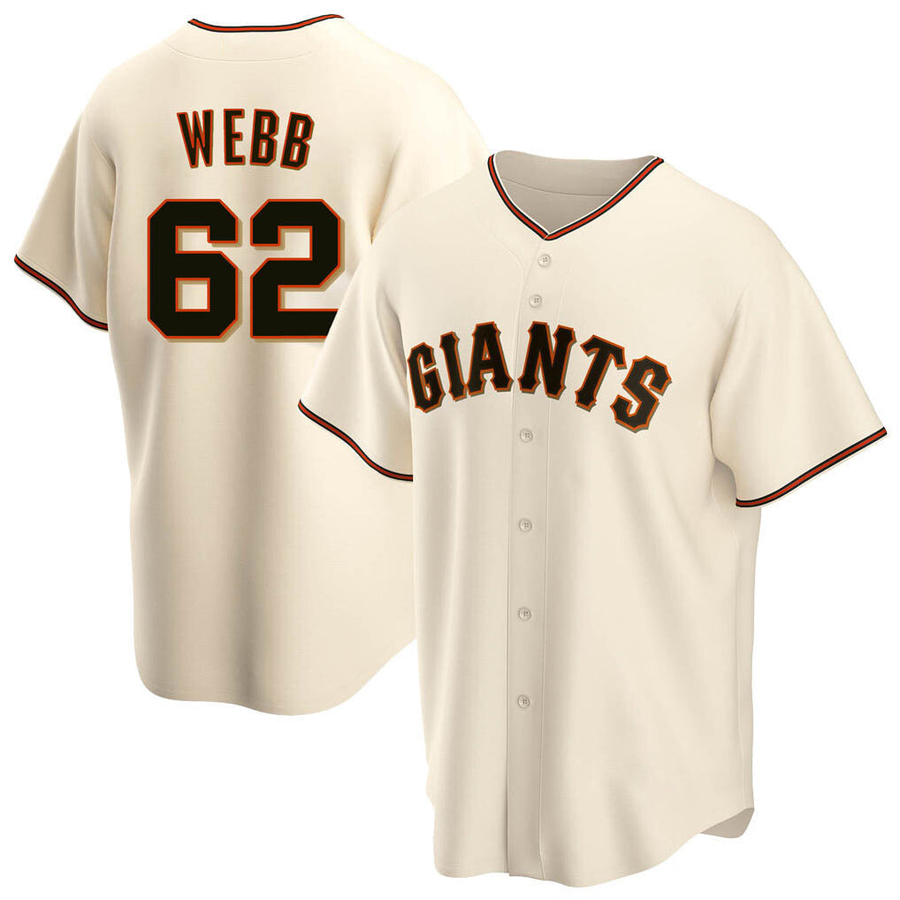 Tlead SF.Giants #62 Logan Webb Player Cream Home Game Stitched Jerseys