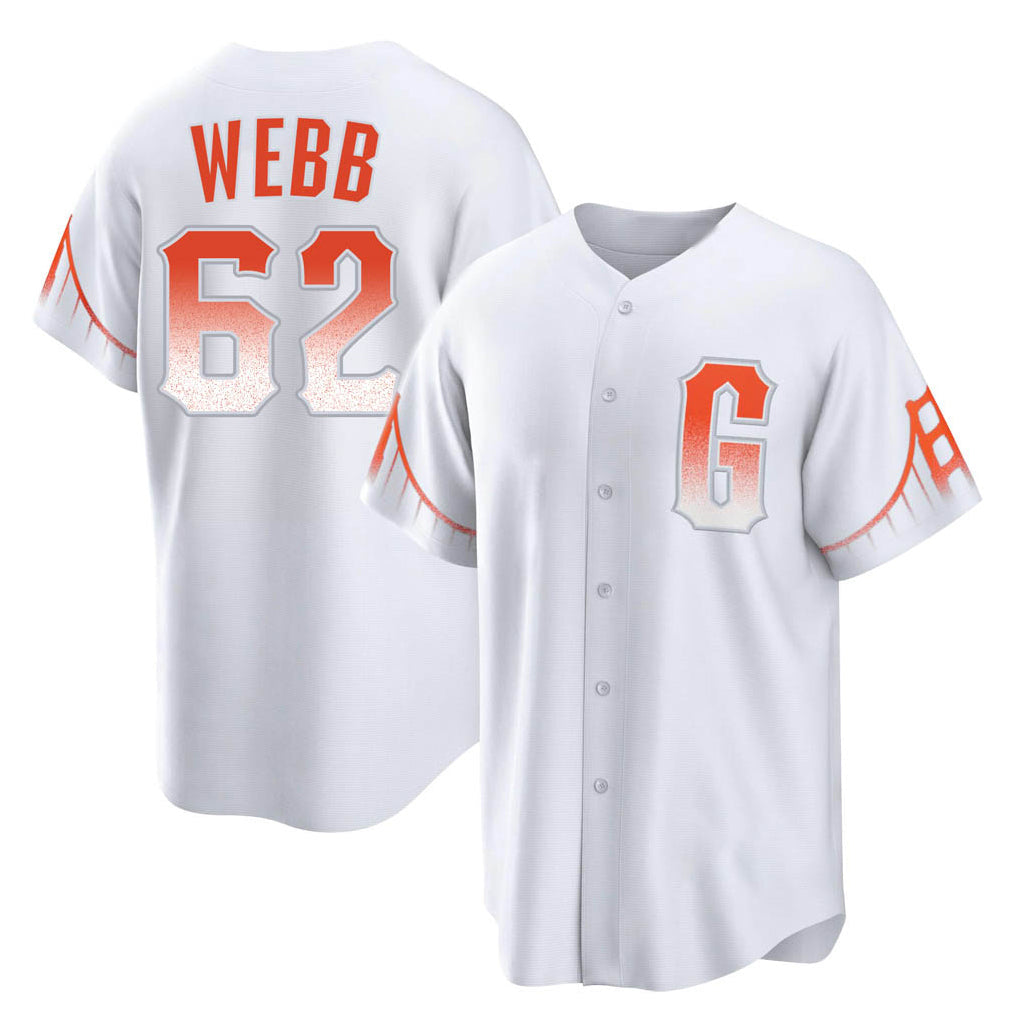 Tlead SF.Giants #62 Logan Webb Player White City Connect Home Game Stitched Jerseys