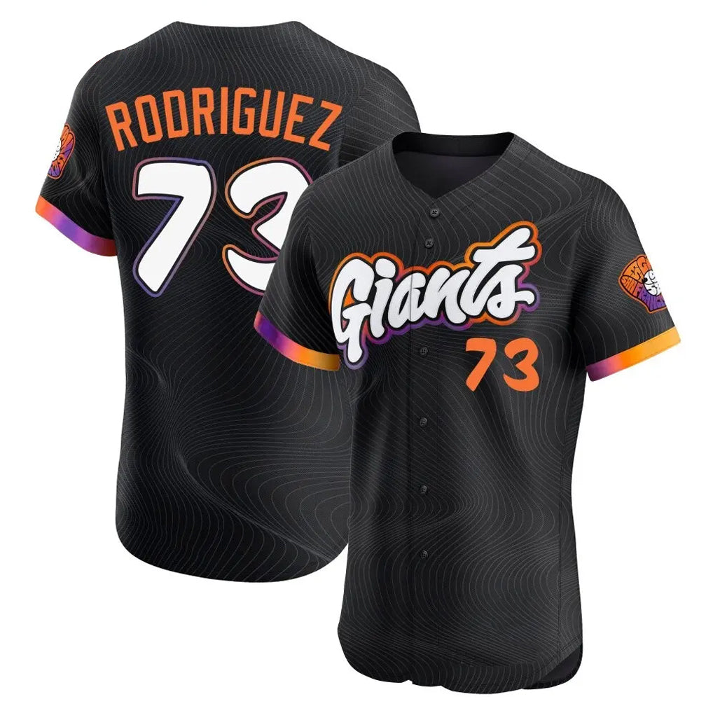 Tlead SF.Giants #73 Randy Rodriguez Player Black City Connect Home Limited Elite Stitched Jerseys