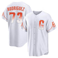 Tlead SF.Giants #73 Randy Rodriguez Player White City Connect Home Game Stitched Jerseys