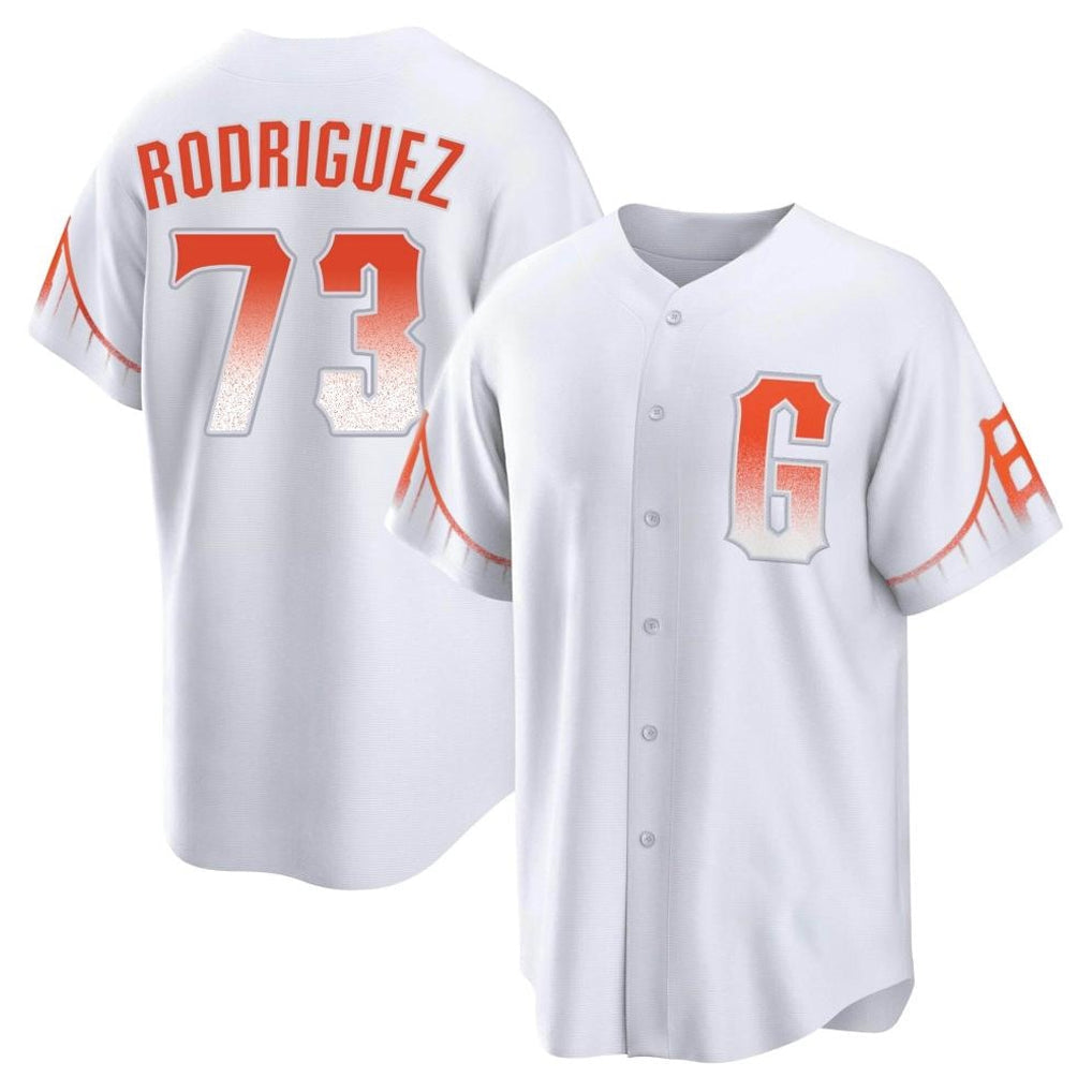 Tlead SF.Giants #73 Randy Rodriguez Player White City Connect Home Game Stitched Jerseys