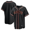 Tlead SF.Giants Blank Player Black Fashion Home Game Stitched Jerseys