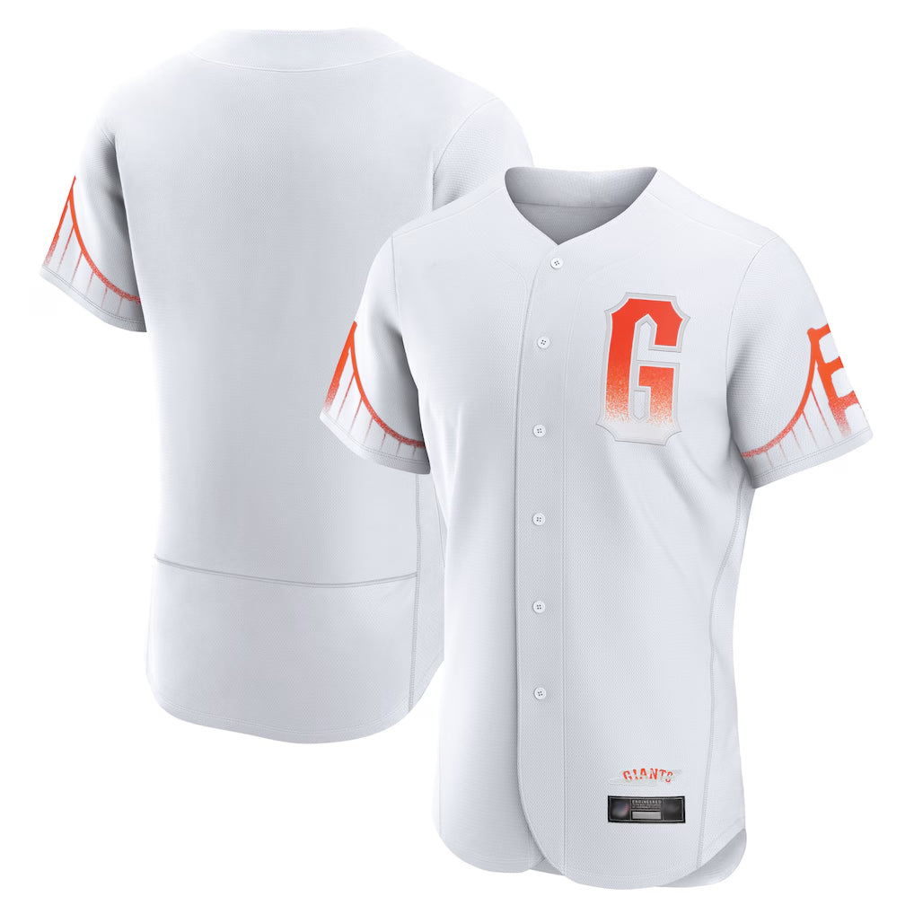 Tlead SF.Giants Blank Player White City Connect Home Limited Elite Stitched Jerseys
