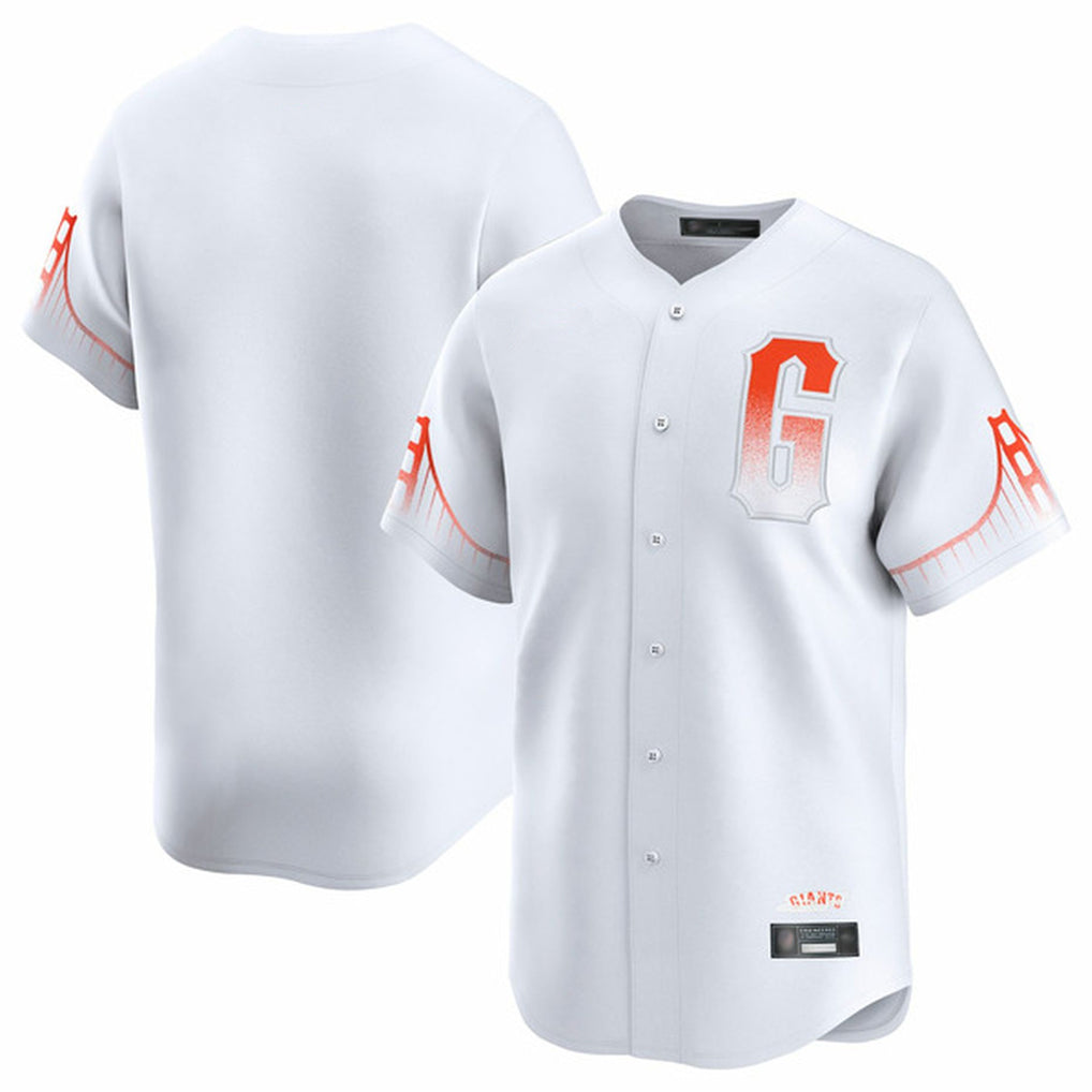 Tlead SF.Giants Blank Player White City Connect Home Limited Stitched Jerseys