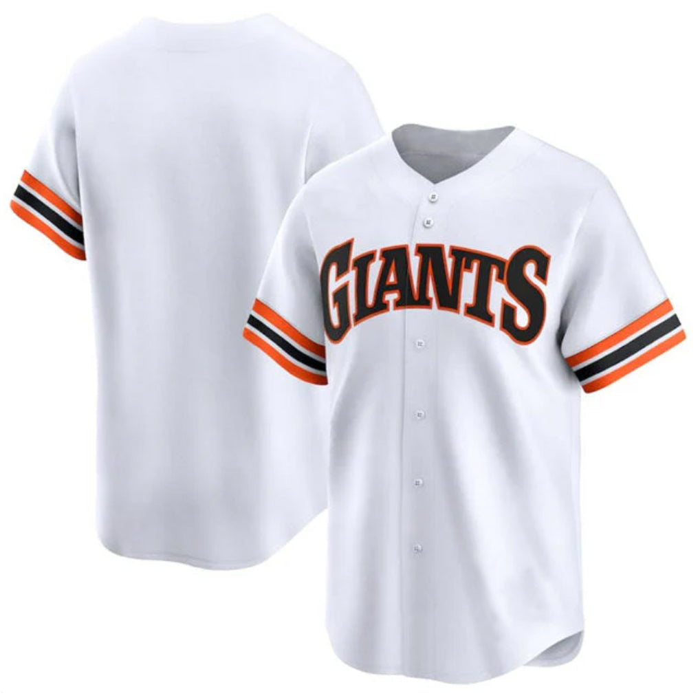 Tlead SF.Giants Blank Player White Home Game Stitched Jerseys