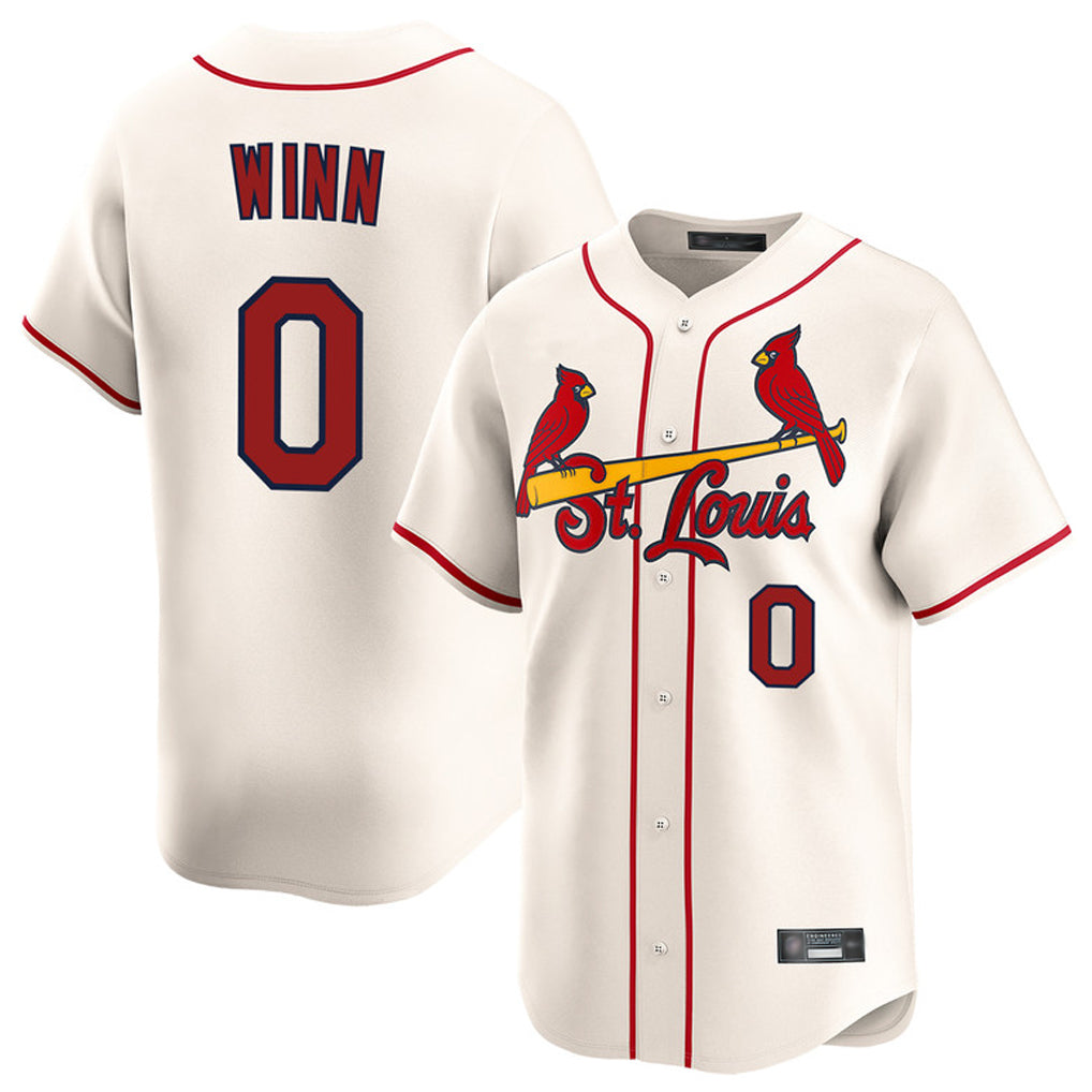 Tlead St. Louis Cardinals #0 Masyn Winn Player Cream Home Limited Stitched Jerseys