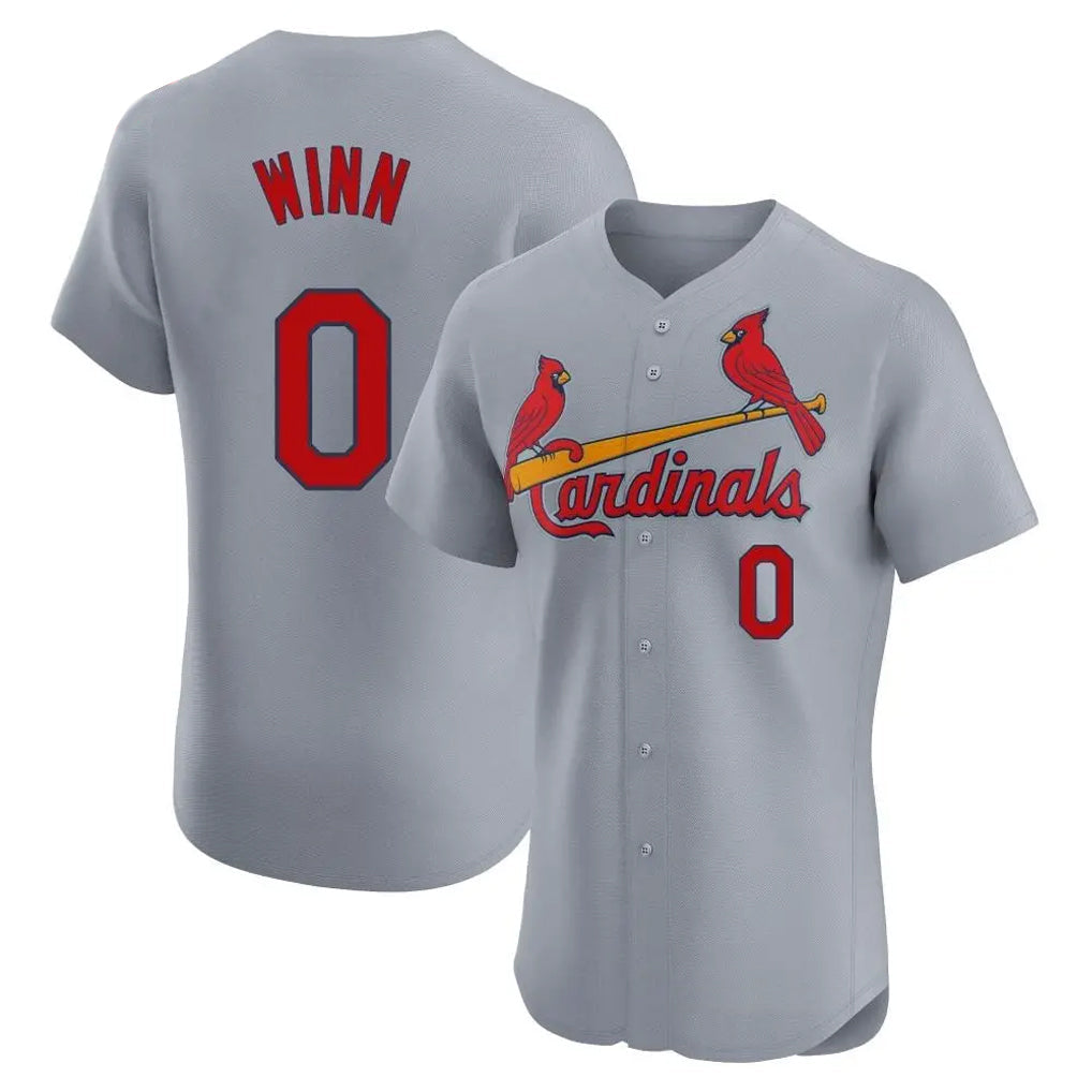Tlead St. Louis Cardinals #0 Masyn Winn Player Gary Home Limited Elite Stitched Jerseys