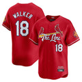 Tlead St. Louis Cardinals #18 Jordan Walker Player Red City Connect Limited Stitched Jerseys