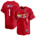 Tlead St. Louis Cardinals #1 Ozzie Smith Player Red City Connect Limited Stitched Jerseys